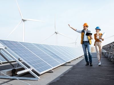 Due persone che lavorano nel mondo dell'energia