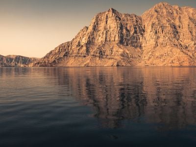 Vista dello Stretto di Hormuz