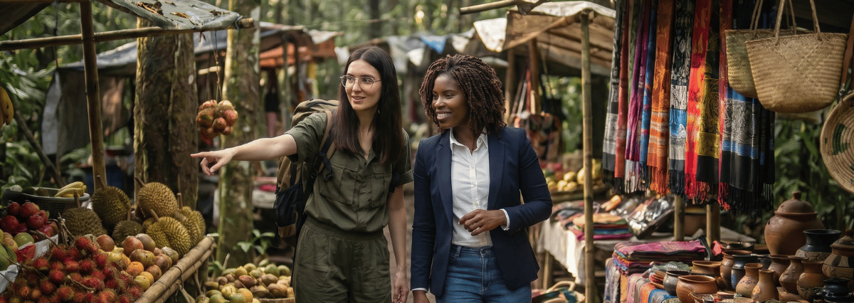 A-business-woman-walking-on-a-street-market 