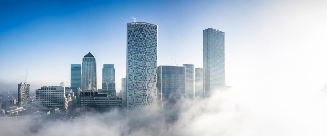 London Canary Wharf panorama