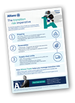 the transition risk imperative infographic - cover