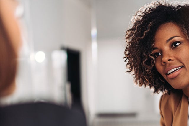 woman no the meeting