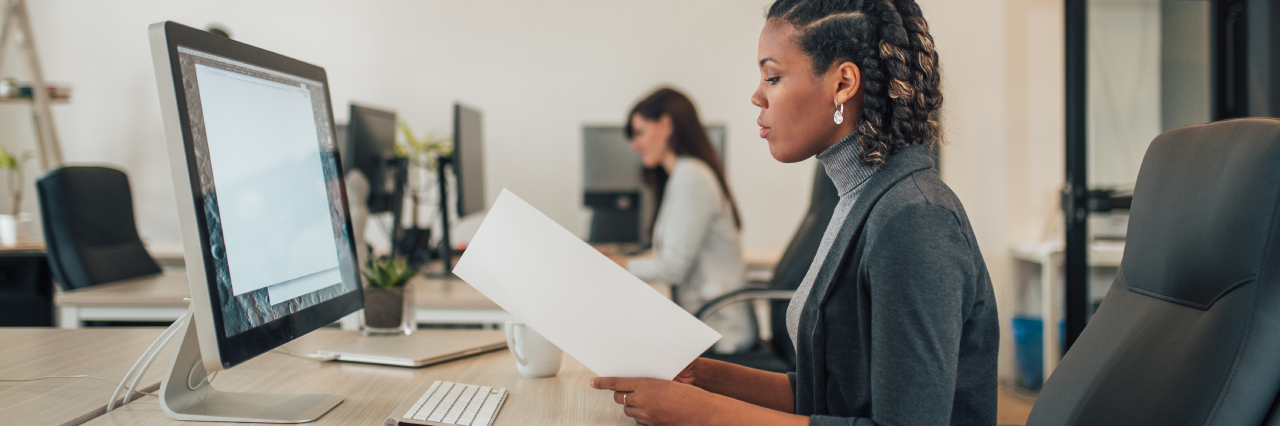 Woman working