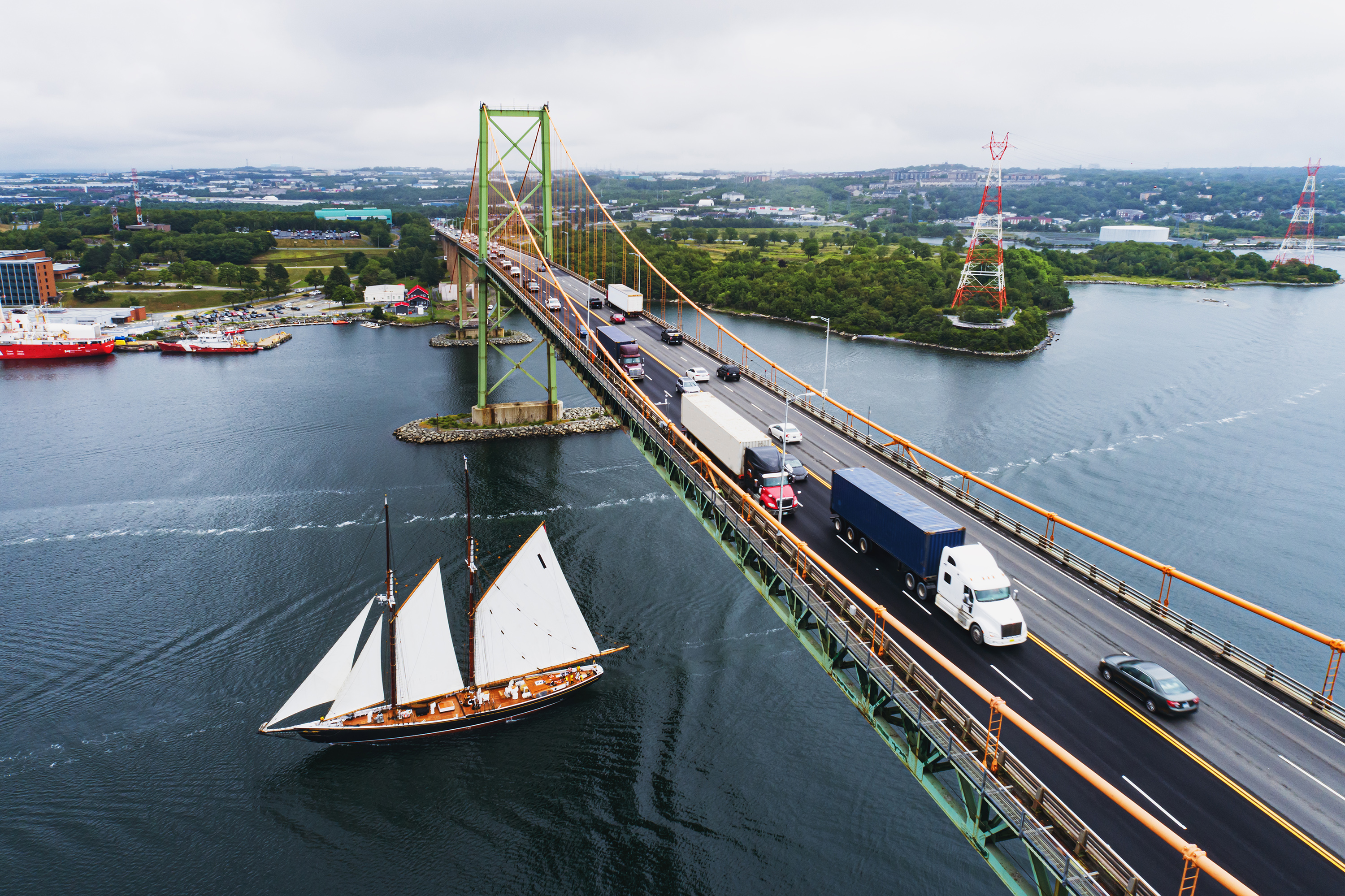 bridge with traffic on it