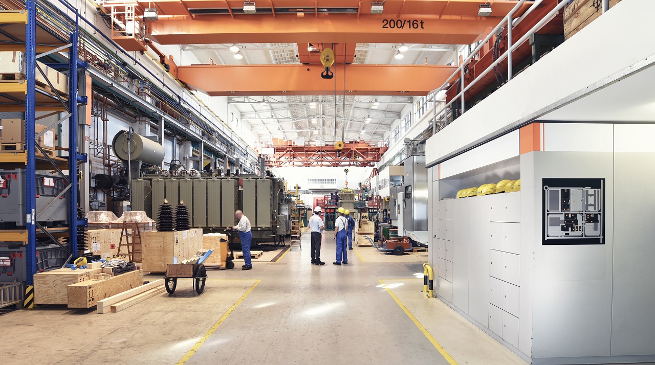 inside of a factory