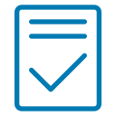 icon of paper with check mark