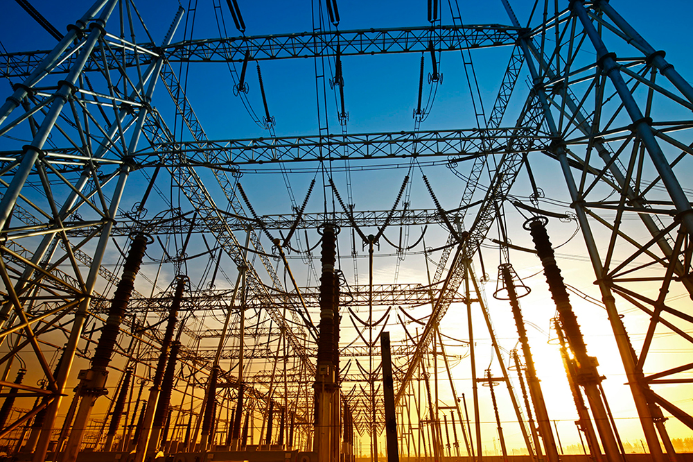 overhead power lines