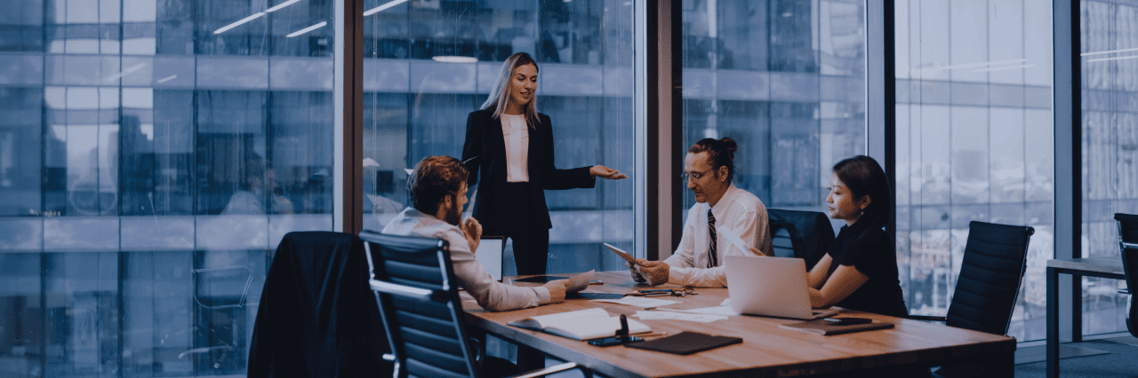 People around a table having a meeting
