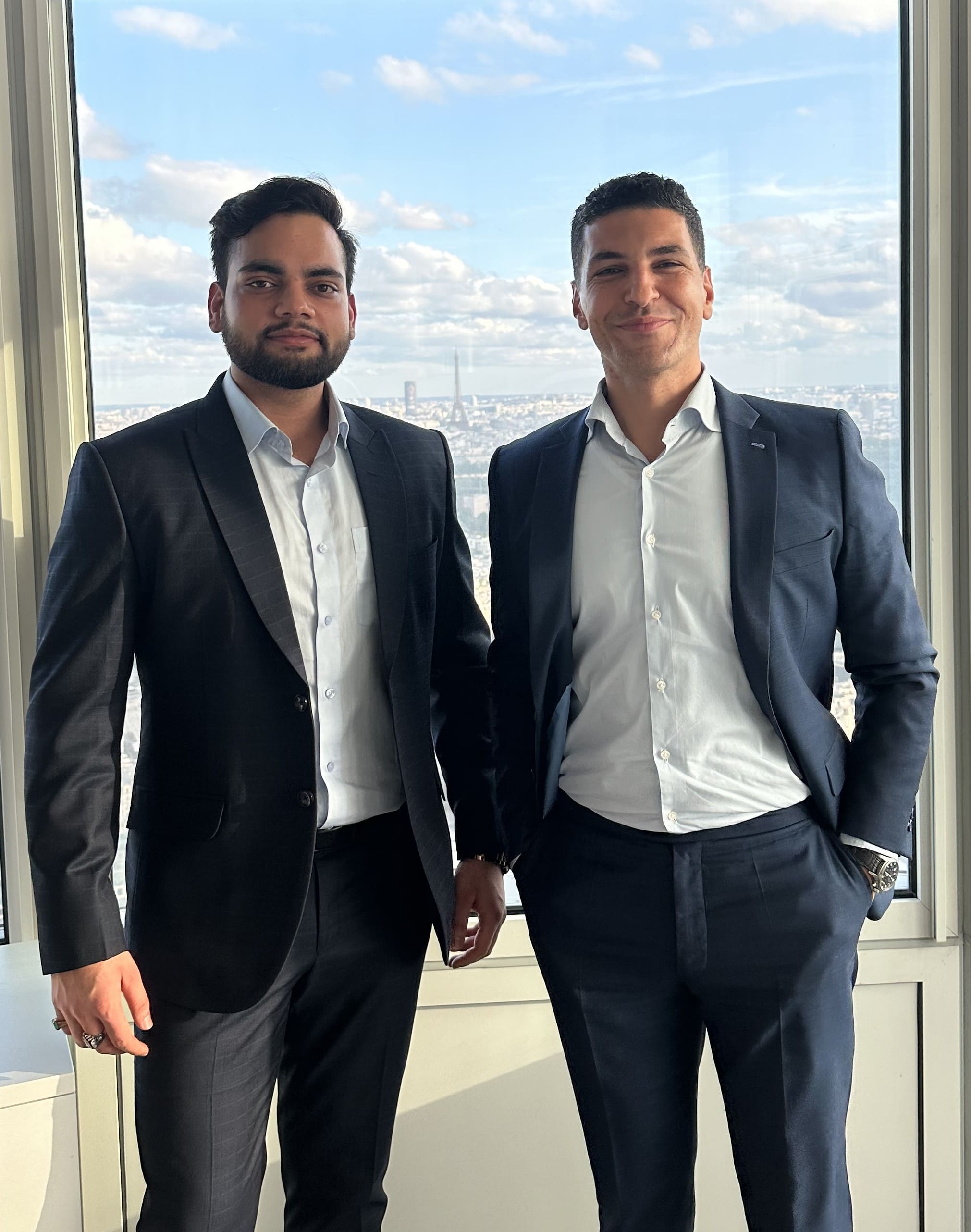 Harsh Prakash and his intership manager Hassan Omaish