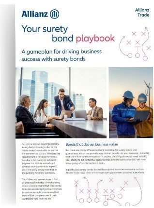 surety bond playbook mockup Allianz Trade