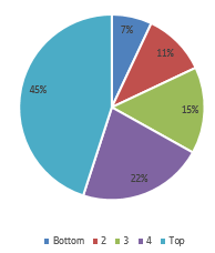 Figure 5 – Distribution of subsidy benefits by consumption groups (quintiles) in percentage