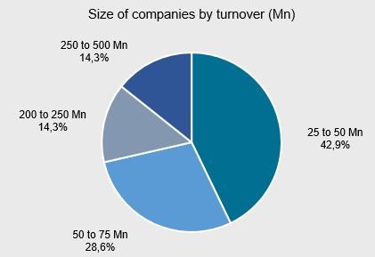 Fig. 4: Size of the companies financed by debt funds