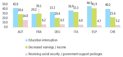 Figure 6: Impact of the Covid-19 pandemic for the youth