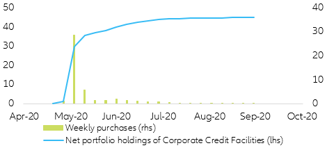 Figure 4. U.S. Federal Reserve corporate credit operations ($ bn)