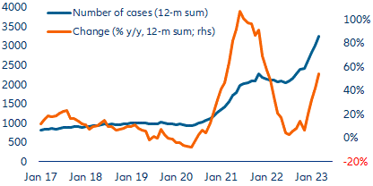 Figure 8: Poland – corporate insolvencies