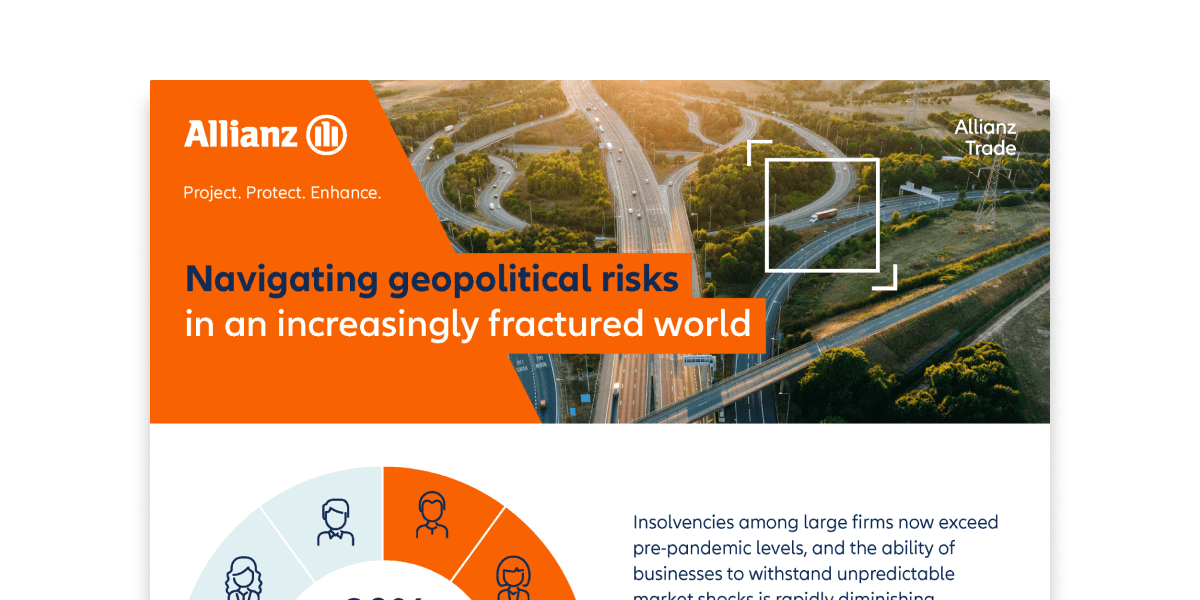 Navigating geopolitical risks infographic