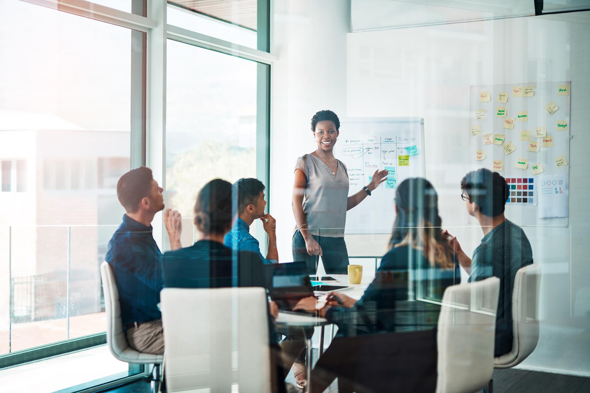 Board room meeting