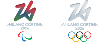 Logo Paralimpiadi e Olimpiadi Milano Cortina 2026