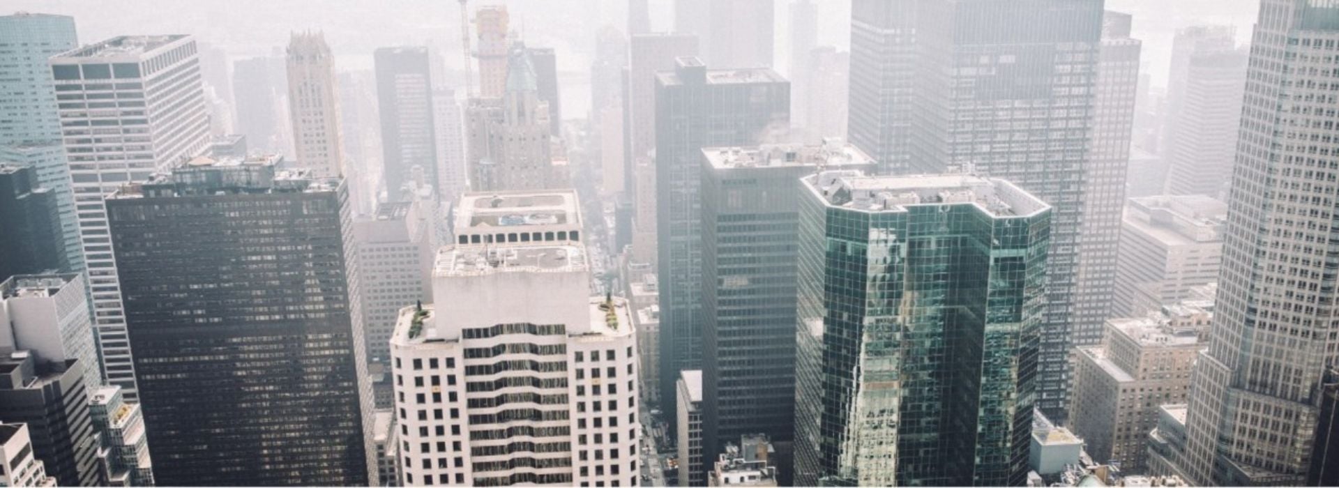 Vista di grattacieli in una grande città