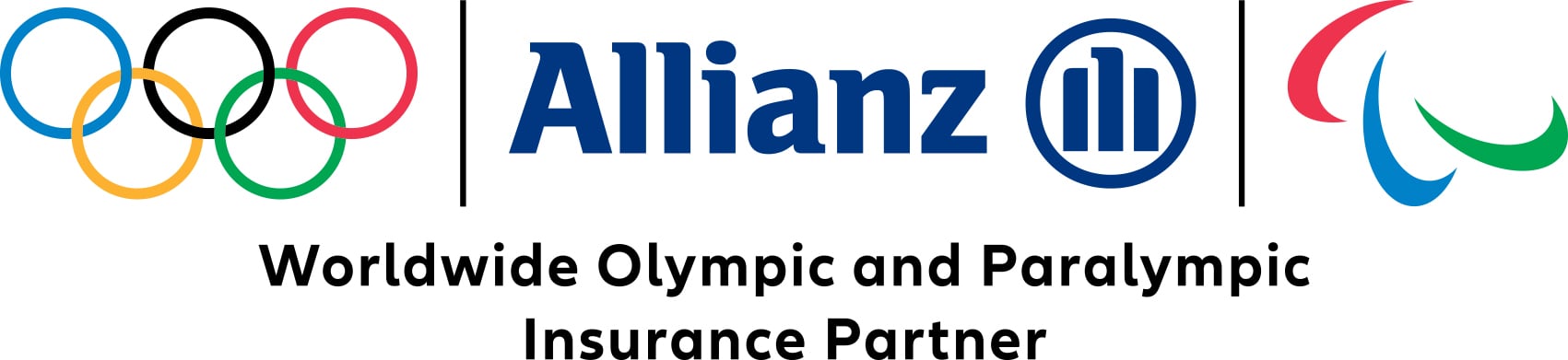 Logo delle Olimpiadi, di Allianz e delle Paralimpiadi
