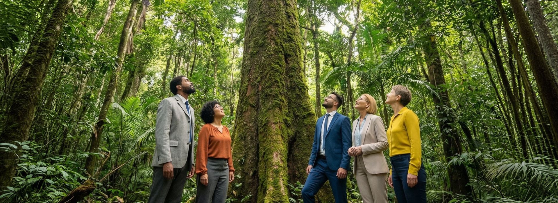 cinque-persone-in-affari-che-fanno-business-nella-giungla