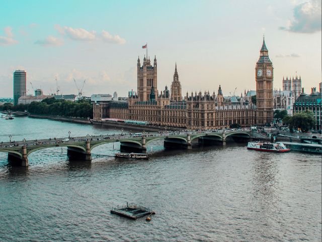 Vista aerea di Londra