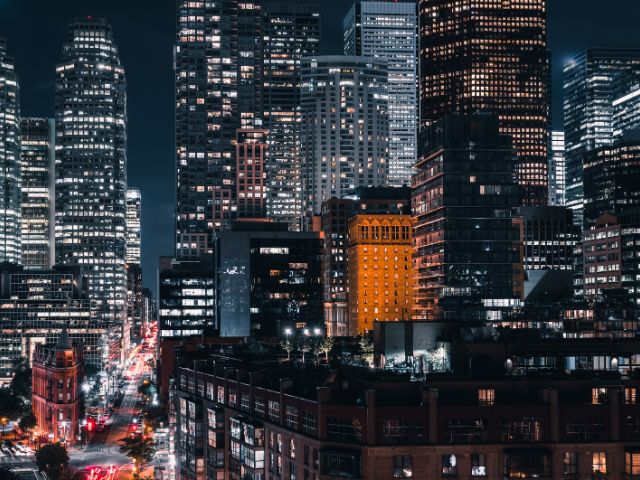 Distretto finanziario di una grande città