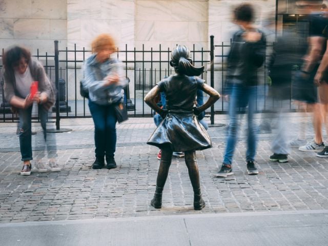 Statua Fearless Girl, Wall Street a New York