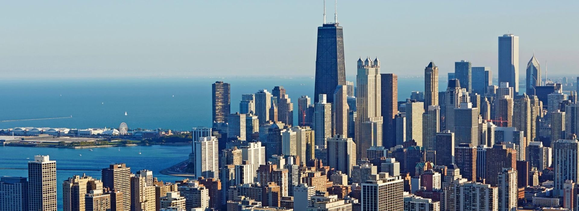 Vista della città di Michigan