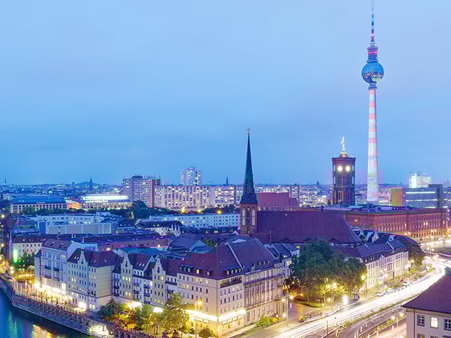 Vista di Berlino, in Germania
