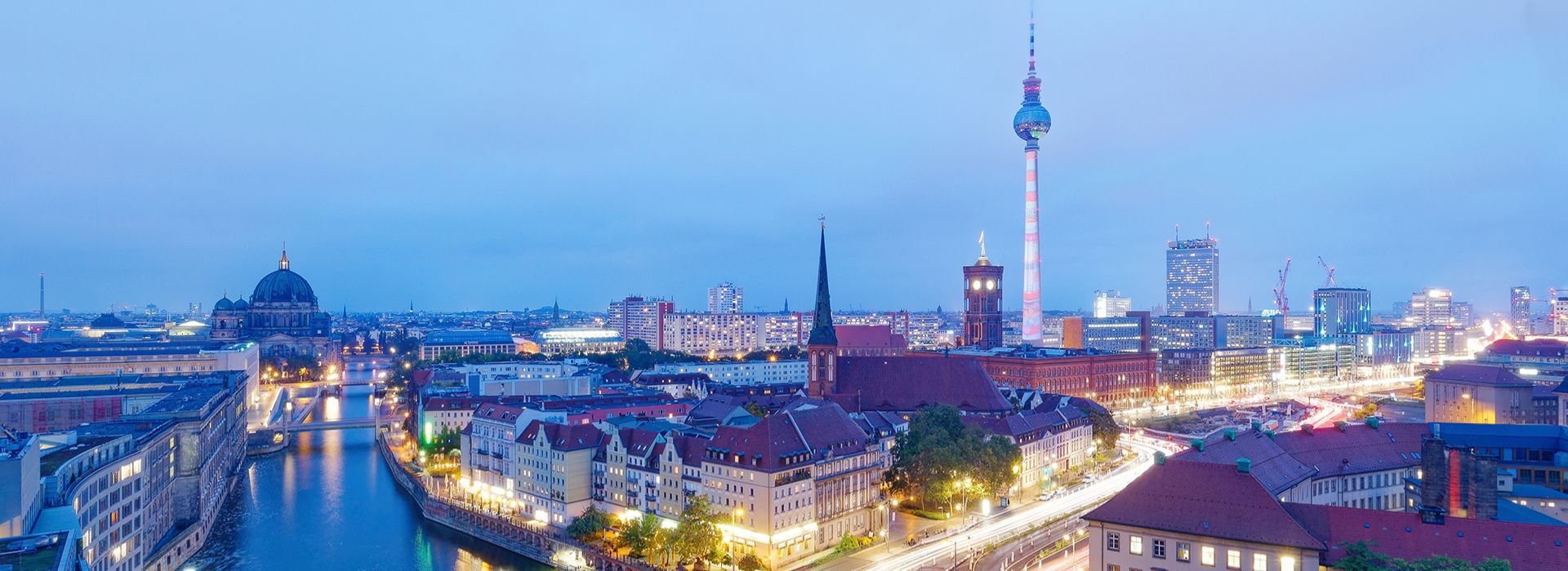 Vista di Berlino, in Germania