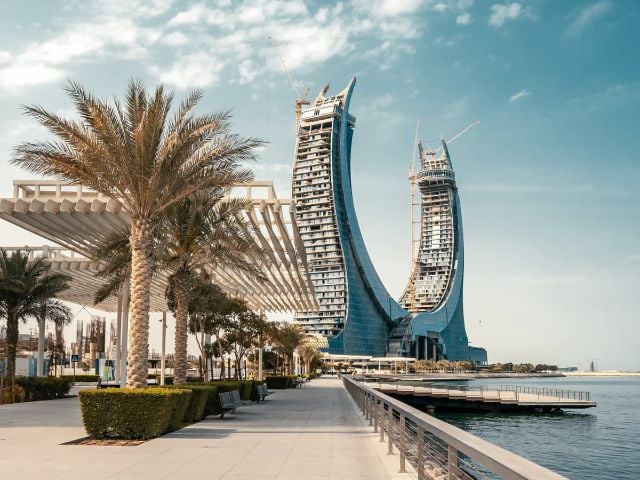 Promenade di Lusail Marina in Qatar