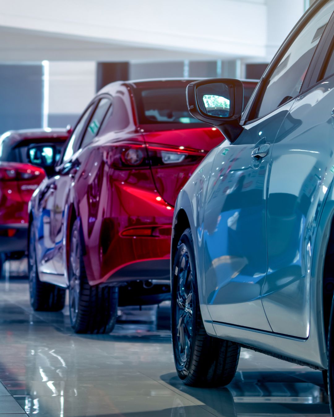 Automobili in esposizione presso un autosalone