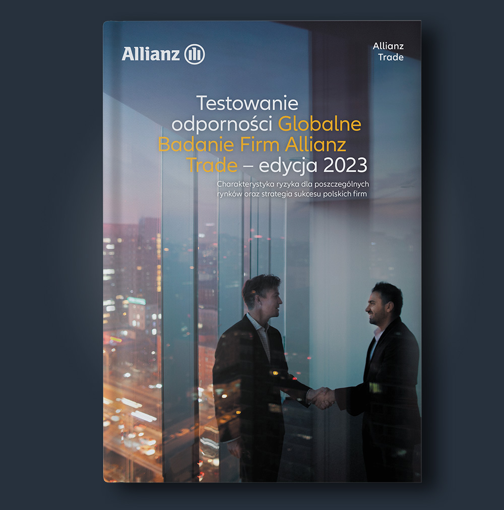 Fragment okładki z raportu Allianz Trade