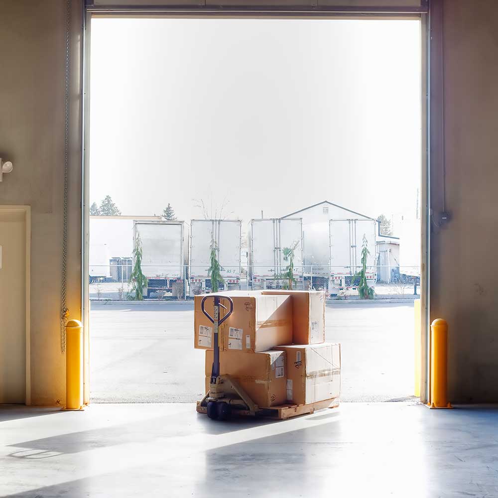 Paczki na podnośniku