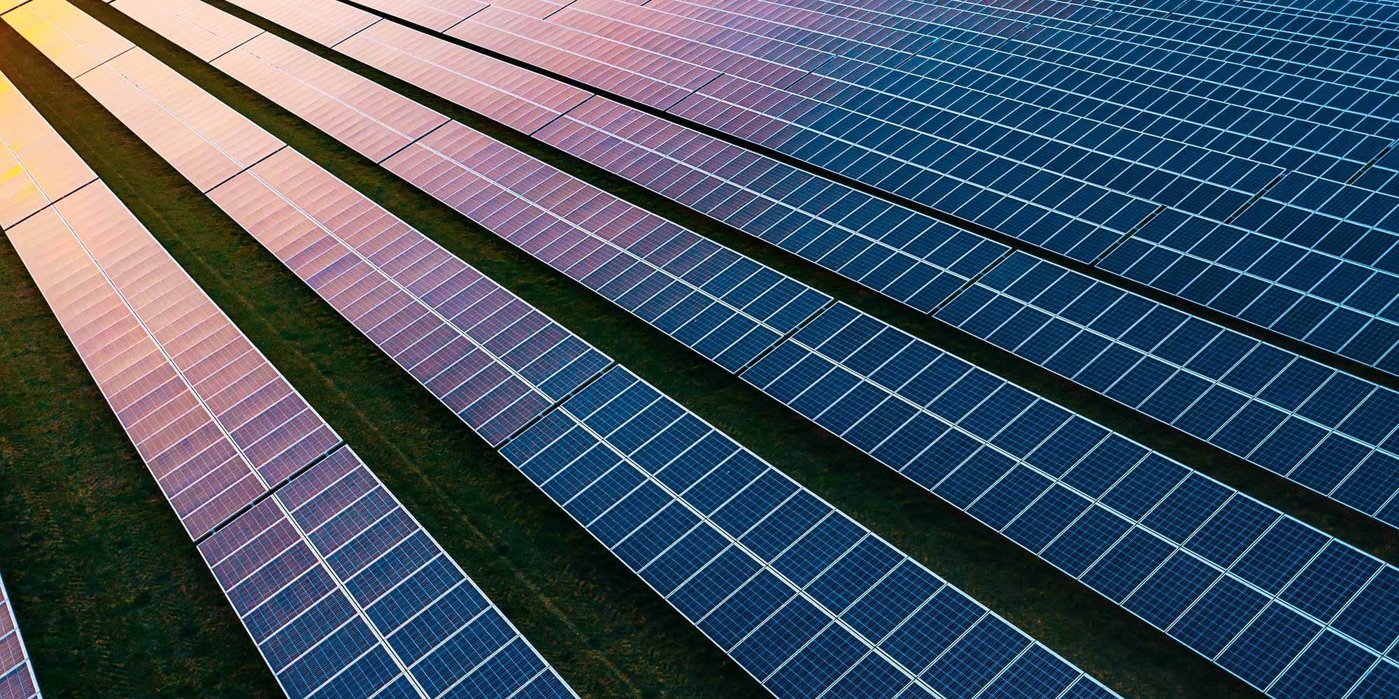 Panele słoneczne w dużym układzie