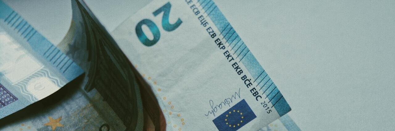 Pieniądze, banknot dwadzieścia euro