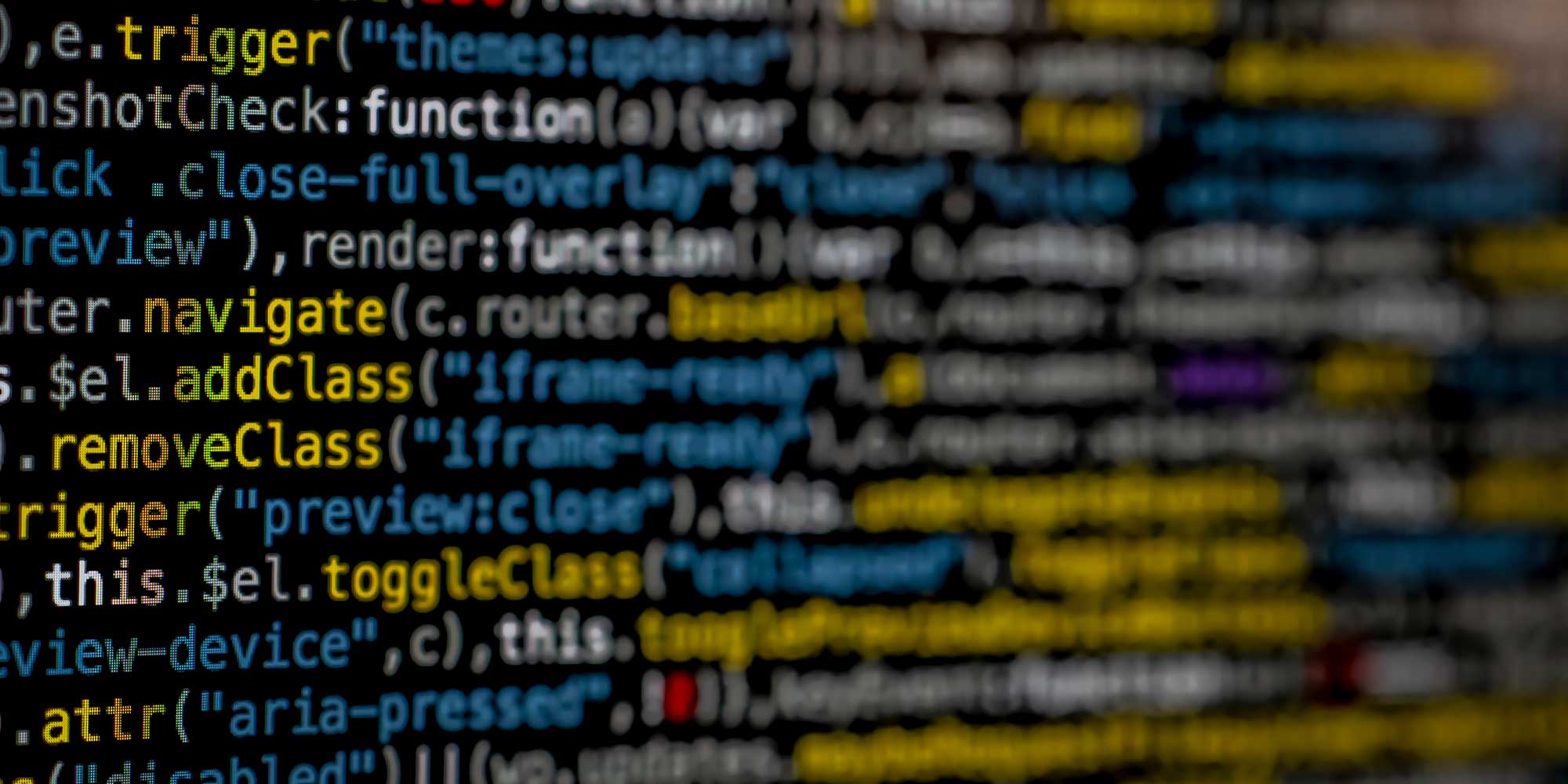 Fragmen programu komputerowego na ekranie