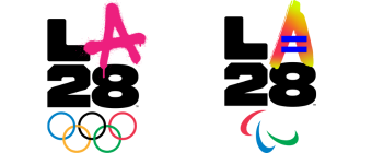 Logotipo Jogos Olimpicos e Paralimpicos LA 2028