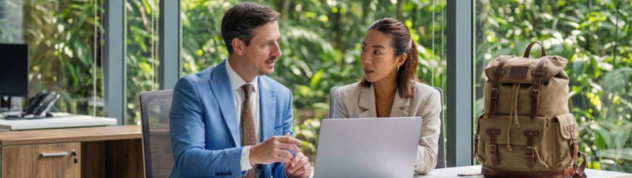 a woman tasting coffee