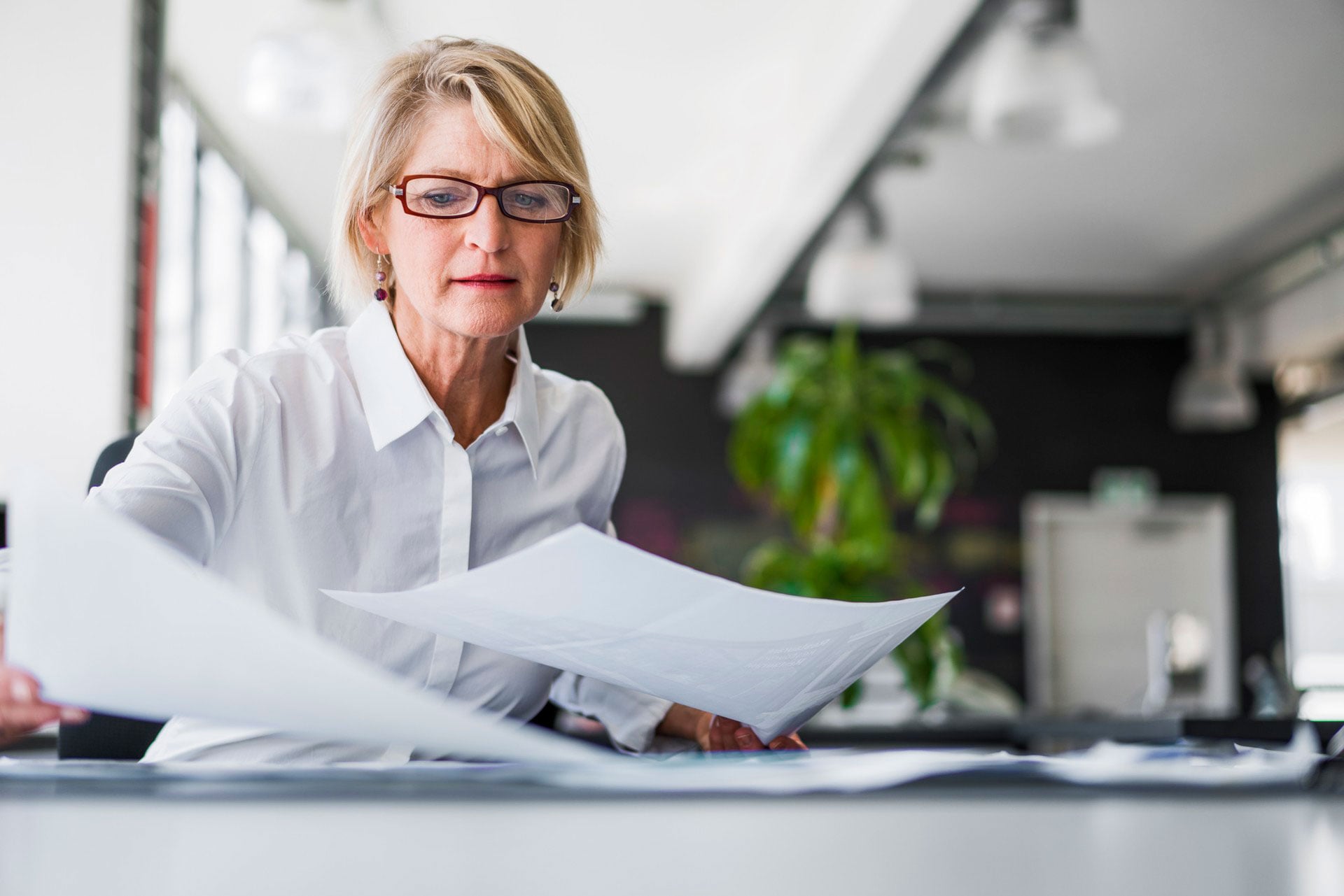 Woman working